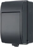 BG Fortress Weatherproof IP65, 5 module populated EV kit c/w 100A main switch, 40A 30mA  Double Pole RCBO Type A, type 2 SPD