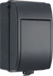 BG Fortress Weatherproof IP65, 5 module populated EV kit c/w 100A main switch, 40A 30mA  Double Pole RCBO Type A, type 2 SPD