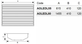 Ansell Opti-Lux LED Linear 160W - Cool White