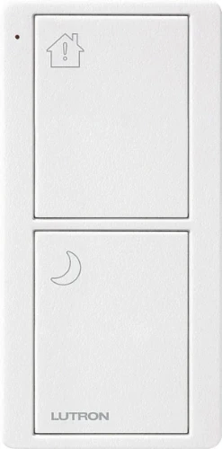 Pico Wireless 2-Button Scene Keypad: Bedside Lighting Controller - Artic White
