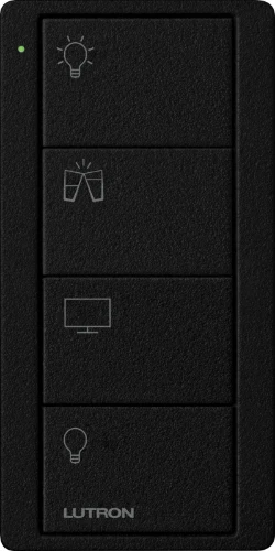 Lutron PK2-4B-TBL-P01 RF Controller Blk