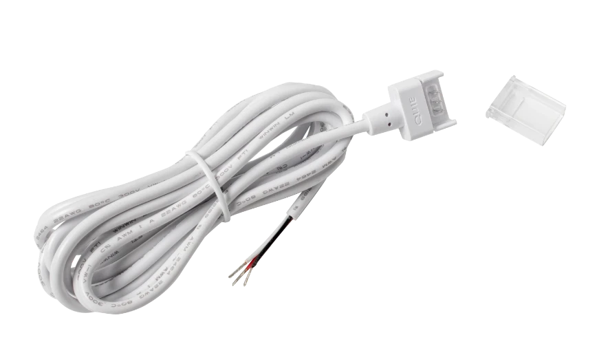 VEGAS COB EASY CLIP Connector For COB 24V IP67/ Strip-To-Driver, With 2000mm Wires/ Priced Per 1pc