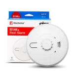 Heat alarm, 9V alkaline battery backup