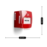 RadioLINK Manual Call Point. 10 Year Lithium Battery only