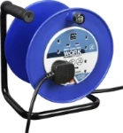 Masterplug Four Socket 13A Open Reel with 25m Cable