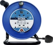 Masterplug Four Socket 13A Open Reel with 25m Cable