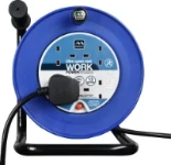 Masterplug Four Socket 13A Open Reel with 25m Cable
