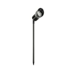 Collingwood SL040 Hooded Spike Light Black Flood 7W 3000K Low Voltage Coastal Protected 90° Tiltable