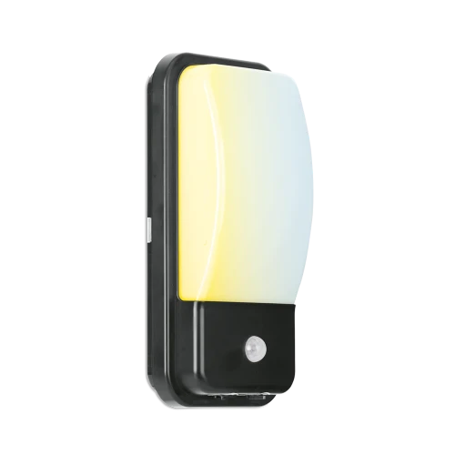 Aurora IP65 UtiliteX™CS 10W Upto 1100lm 3000K/4000K/6500K PIR Bulkhead - Black