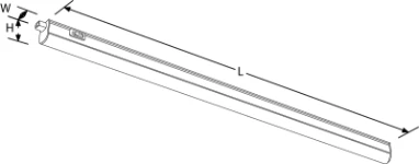 Aurora LinkE™ 4W 400lm Undercabinet Striplight 3000K