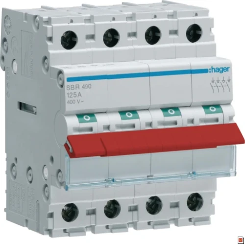 Hager 125A 4 Pole Switch Incomer Kit for JK1