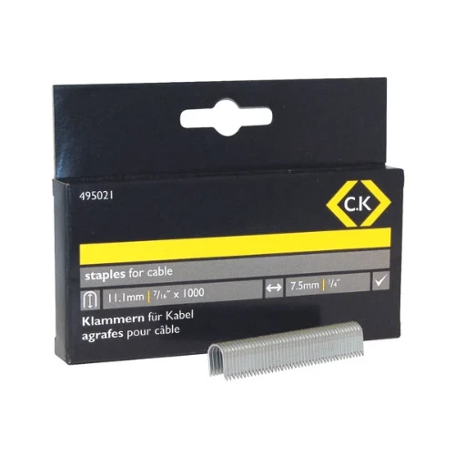 C.K Staples for Cable Tacker 11.1mm (1000)