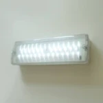 Maintained IP65 Emergency bulkhead 7W LED 6000K with signs directive legend set
