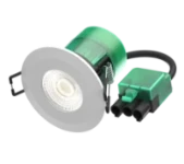 Bell Firestay 6W LED Integrated Fixed Downlight - 40° Beam - Includes White & Satin Bezels - 3000K