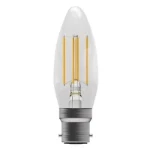 Bell LED 4W Dimmable Clear Filament Candle - BC - 2700K