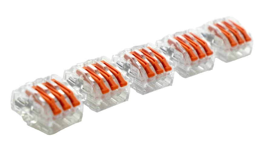 Tower 3 Wire 32A Releasable Lever Connector (Pack of 50)