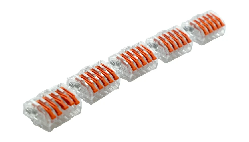 Tower 5 Wire 32A Releasable Lever Connector (Pack of 30)