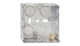 Tower 1g 25mm Flush Metal Back Box