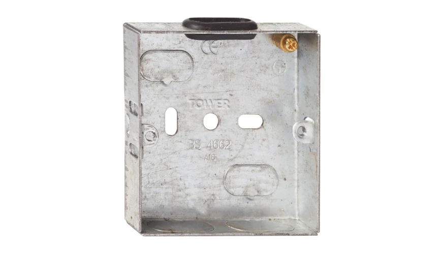 Tower 1g 16mm Flush Metal Back Box