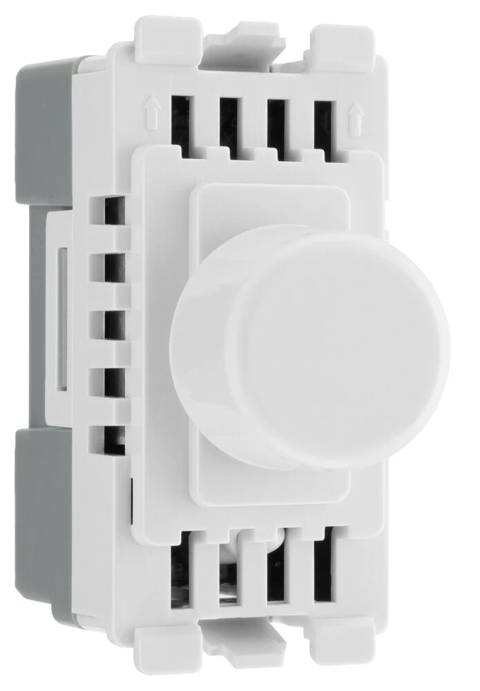 BG Grid Dual Intelligent Dimmer Switch, 2 Way, White