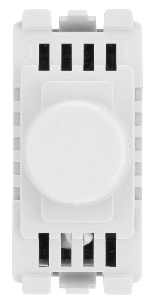 BG Grid Dual Intelligent Dimmer Switch, 2 Way, White