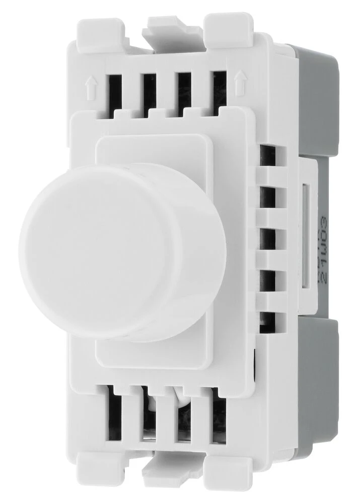 BG Grid Dual Intelligent Dimmer Switch, 2 Way, White