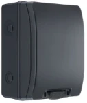 ELECTRIC VEHICLE KIT - 5 MOD, IP66, PLASTIC, WEATHERPROOF, GREY, 40A 30MA RCD TYPE A, 40A MCB, TYPE 2 SPD