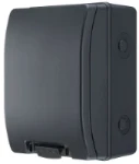 ELECTRIC VEHICLE KIT - 5 MOD, IP66, PLASTIC, WEATHERPROOF, GREY, 40A 30MA RCD TYPE A, 40A MCB, TYPE 2 SPD