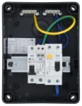 ELECTRIC VEHICLE KIT - 5 MOD, IP66, PLASTIC, WEATHERPROOF, GREY, 40A 30MA RCD TYPE A, 40A MCB, TYPE 2 SPD