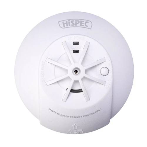 Hispec RF COMBi Fast Fix Mains Heat & Carbon Monoxide Detector with 10yr Rechargeable Lithium Battery