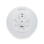 Hispec Interconnectable Fast Fix Mains Heat Detector with 10yr Rechargeable Lithium Battery Backup   