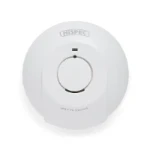 Hispec Interconnectable Fast Fix Mains Smoke Detector with 10yr Rechargeable Lithium Battery Backup   