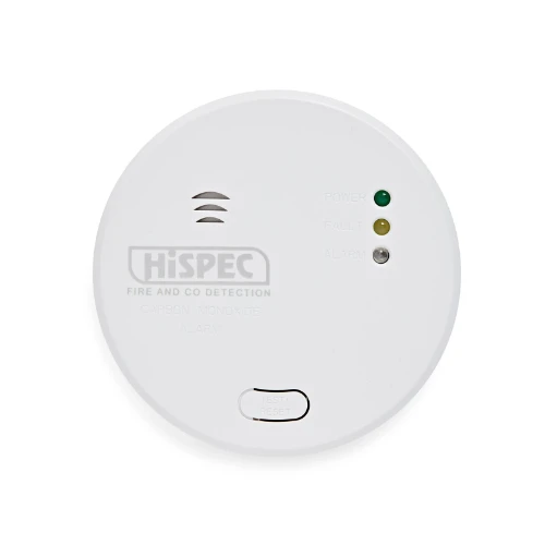 Hispec Interconnectable Fast Fix Mains Carbon Monoxide Detector with 9v Battery Backup Included   