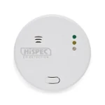 Hispec Interconnectable Fast Fix Mains Carbon Monoxide Detector with 10yr Rechargeable Lithium Battery Backup  