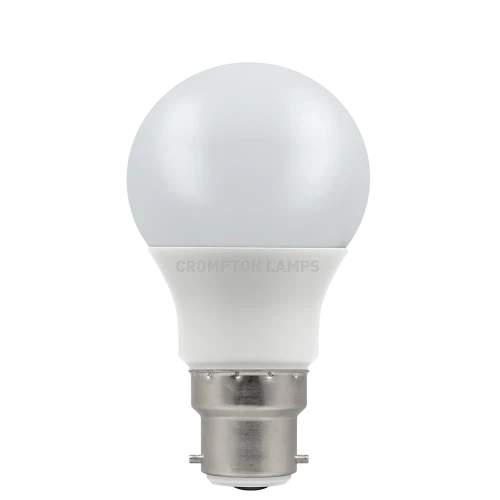 Crompton Lamps 11717 LED Thermal Plastic GLS Opal Non-Dimmable 8.5W 2700K BC-B22
