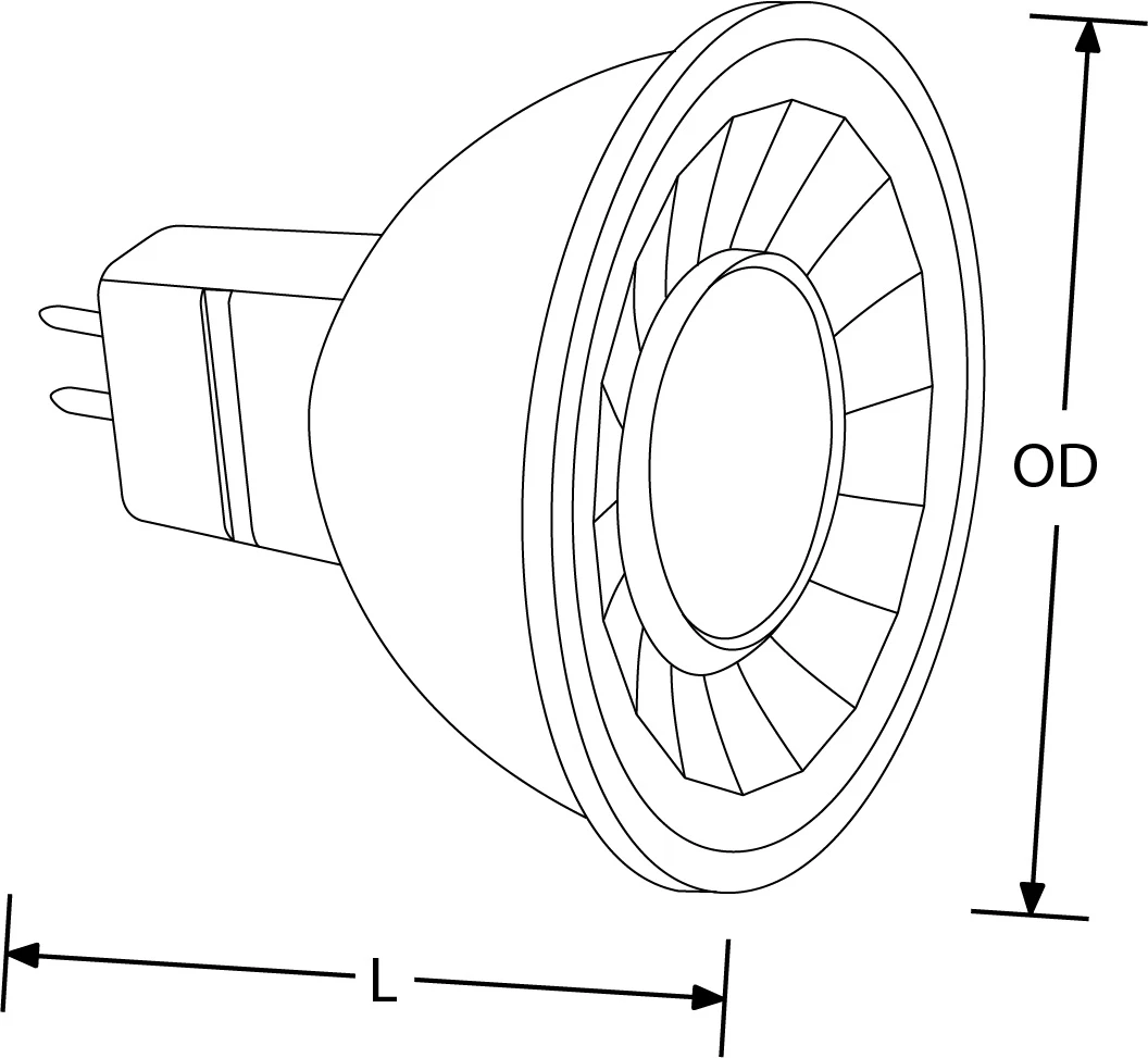 Aurora ICEâ¢ 5W 500lm 3000K MR16 - Non Dimmable