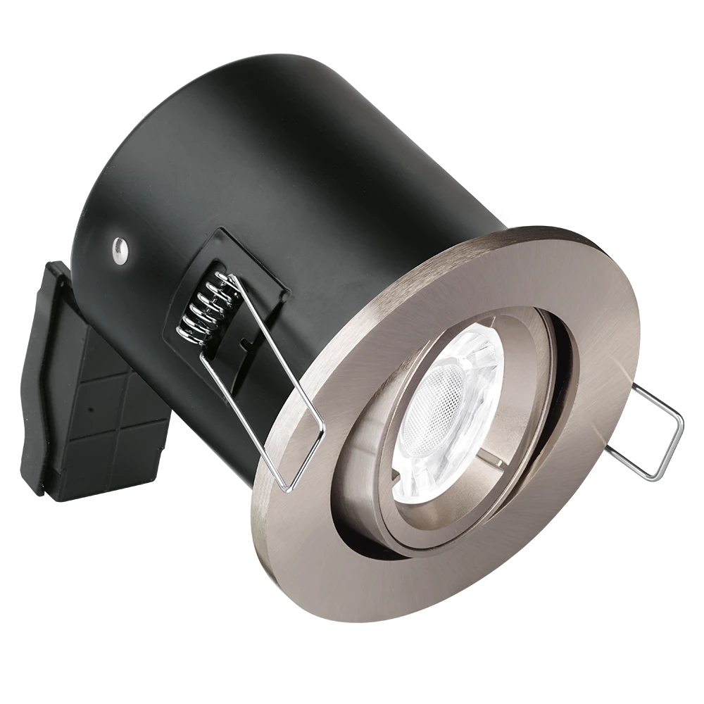 Aurora Adjustable EFDâ¢ Fire Rated Downlight - Satin Nickel