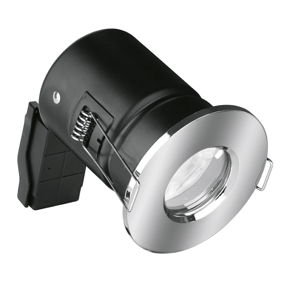 Aurora Fixed IP65 EFDâ¢ Fire Rated Downlight - Polished Chrome