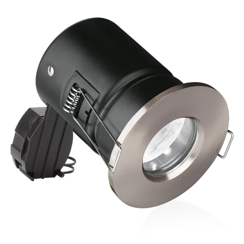 Aurora Fixed IP65 EFDâ¢ Fire Rated Downlight - Satin Nickel