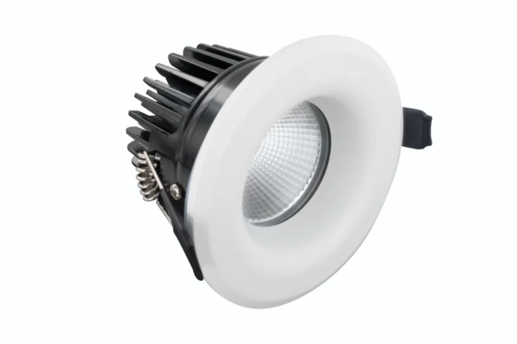Integral Lighting Integral LED Luxfire Fire Rated Downlight 70mm Cutout IP65 700Lm 9W 3000K 55 Beam Dimmable 78Lm/W White