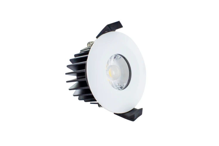 Integral Lighting Integral LED Low-Profile Fire Rated Downlight 70-75mm Cutout IP65 520Lm 6W 4000K 38 Beam Dimmable 86Lm/W White