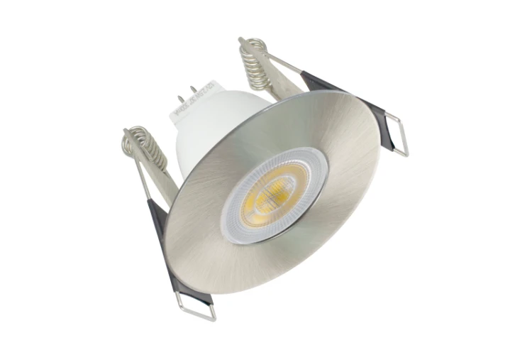 Integral Lighting Integral LED Evofire Mini Fire Rated Downlight 45mm Cutout IP65 Satin Nickel Round
