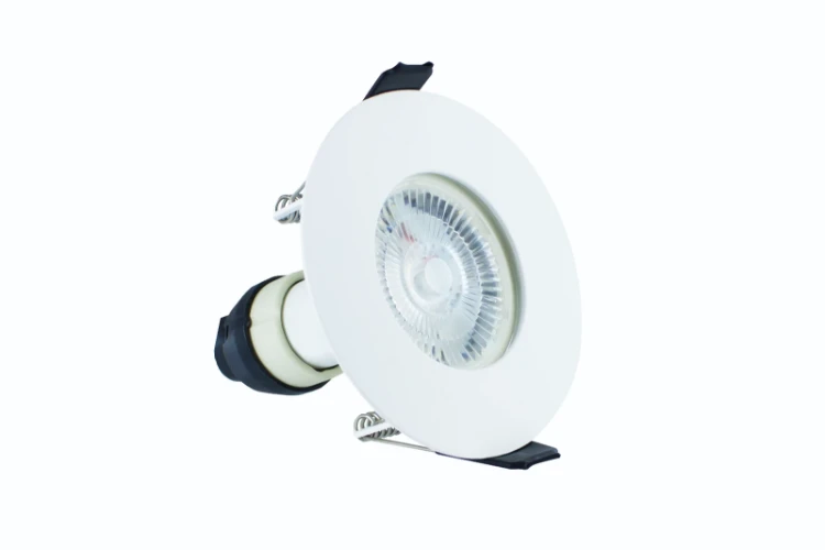 Integral Lighting Integral LED Evofire Fire Rated Downlight 70mm Cutout IP65 White Round +GU10 Holder