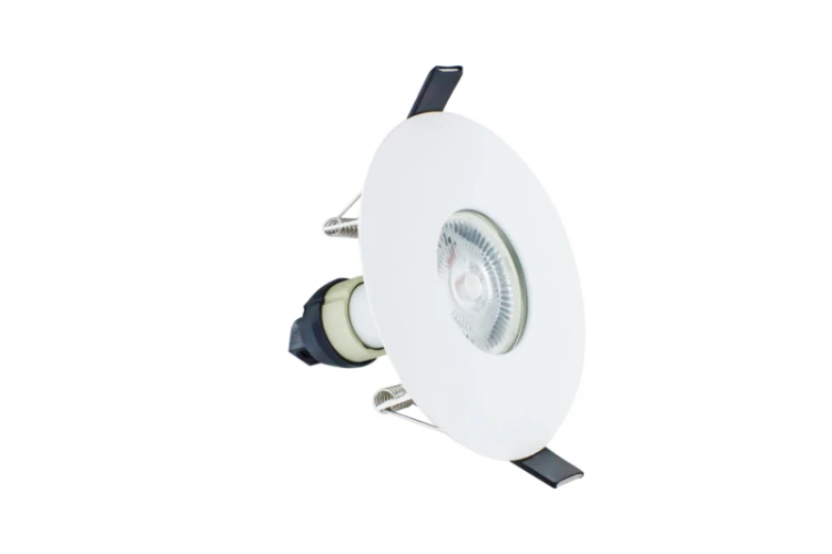 Integral Lighting Integral LED Evofire Fire Rated Downlight 70-100mm Cutout IP65 White Round +GU10 Holder