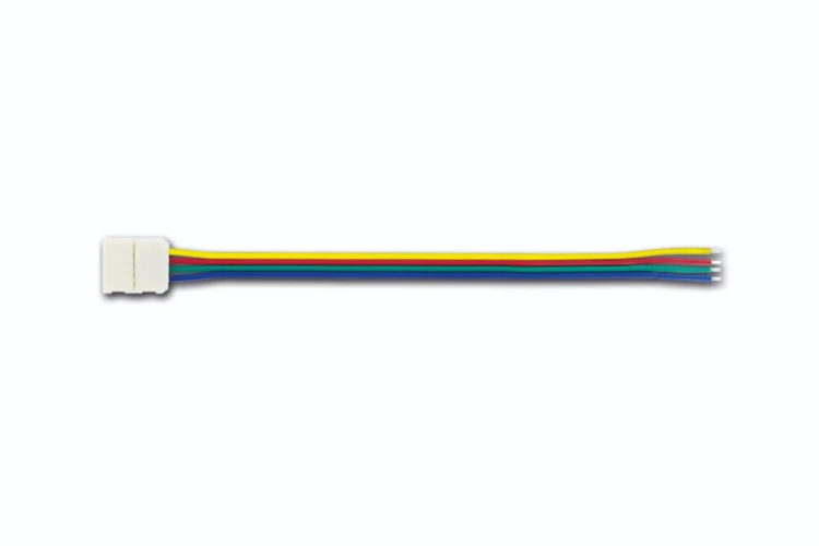 Integral Lighting Integral LED Connector To 150mm Wire 5Pack For IP20 12mm Width RGB Strip 30LED/M