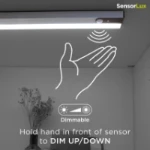 Integral LED Sensorlux Cabinet Wardrobe Light 261mm 100lm 3000K With PIR Sensor Rechargeable Battery
