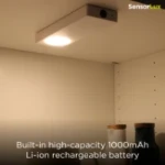 Integral LED Sensorlux Cabinet Wardrobe Light 180mm 80lm 3000K With Dual IR Hand Wave And Door Sensor Dimmable Rechargeable Battery