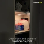 Integral LED Sensorlux Cabinet Wardrobe Light 180mm 80lm 3000K With Dual IR Hand Wave And Door Sensor Dimmable Rechargeable Battery