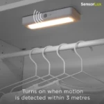 Integral LED Sensorlux Cabinet Wardrobe Light 180mm 110lm 3000K Directional With PIR Sensor Rechargeable Battery