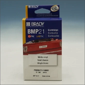 M21-375-595-WT BRADY LABEL 9.53MMX6.4M ZW OP WT